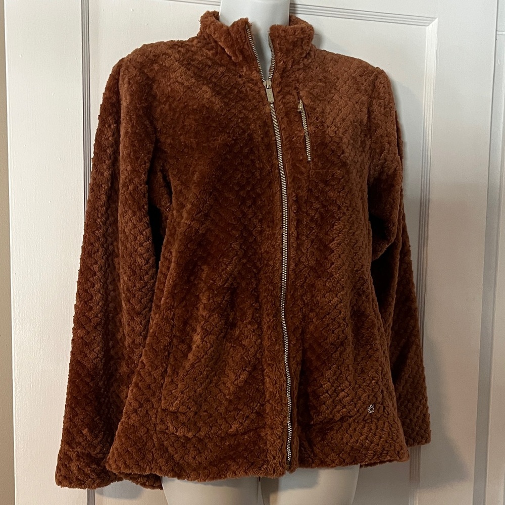 Calvin Klein Collection Warm Brown Teddy Jacket